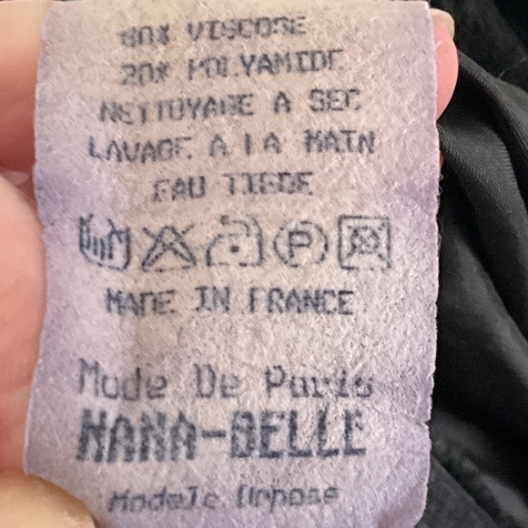 Vintage 80s A-Line Skirt Fairy Flowy Dark Romantic Goth Black Burnout Velvet M - Picture 6 of 6